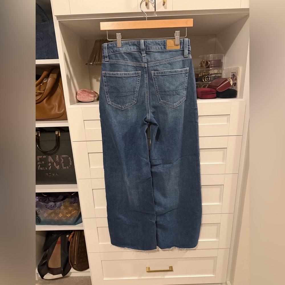 American Eagle Super High Rise Baggy Wide Leg - Picture 4 of 6